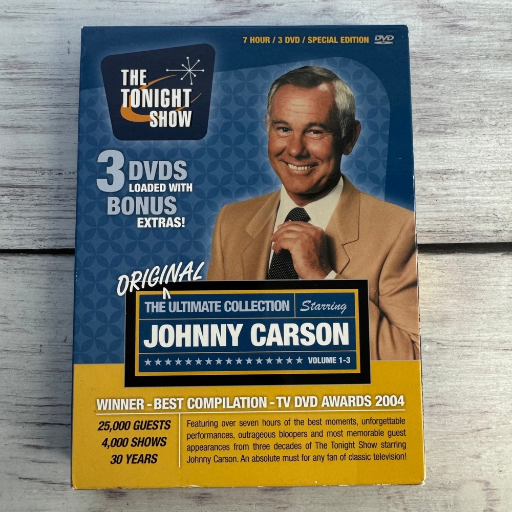 Johnny Carson The Ultimate Collection DVD Set 3-Disc Volume 1-3 Blue Vintage TV